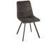Šedá sametová jídelní židle Chair Morgan Grey - 45*54*86cm J-Line by Jolipa