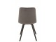 Šedá sametová jídelní židle Chair Morgan Grey - 45*54*86cm J-Line by Jolipa