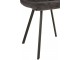 Šedá sametová jídelní židle Chair Morgan Grey - 45*54*86cm J-Line by Jolipa