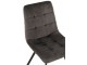 Šedá sametová jídelní židle Chair Morgan Grey - 45*54*86cm J-Line by Jolipa
