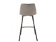 Šedá sametová barová židle Barstool Morgan Grey - 47*43*95cm J-Line by Jolipa
