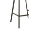 Šedá sametová barová židle Barstool Morgan Grey - 47*43*95cm J-Line by Jolipa