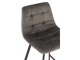 Šedá sametová barová židle Barstool Morgan Grey - 47*43*95cm J-Line by Jolipa