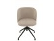 Béžová sametová jídelní točící židle Chair Turn Beige - 56*48*77cm J-Line by Jolipa