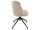 Béžová sametová jídelní točící židle Chair Turn Beige - 56*48*77cm J-Line by Jolipa