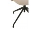 Béžová sametová jídelní točící židle Chair Turn Beige - 56*48*77cm J-Line by Jolipa
