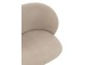 Béžová sametová jídelní točící židle Chair Turn Beige - 56*48*77cm J-Line by Jolipa