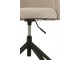Béžová sametová jídelní točící židle Chair Turn Beige - 56*48*77cm J-Line by Jolipa