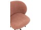 Růžová sametová jídelní točící židle Chair Turn Pink - 56*48*77cm J-Line by Jolipa