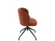 Vínová sametová jídelní točící židle Chair Turn Burgundy - 56*48*77cm J-Line by Jolipa