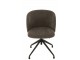 Šedá sametová jídelní točící židle Chair Turn Grey - 56*48*77cm J-Line by Jolipa