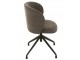 Šedá sametová jídelní točící židle Chair Turn Grey - 56*48*77cm J-Line by Jolipa