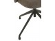 Šedá sametová jídelní točící židle Chair Turn Grey - 56*48*77cm J-Line by Jolipa