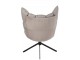 Šedé sametové relaxační křeslo Chair Relax Bubby Grey - 78*73*92cm J-Line by Jolipa