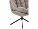 Šedé sametové relaxační křeslo Chair Relax Bubby Grey - 78*73*92cm J-Line by Jolipa