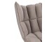 Šedé sametové relaxační křeslo Chair Relax Bubby Grey - 78*73*92cm J-Line by Jolipa