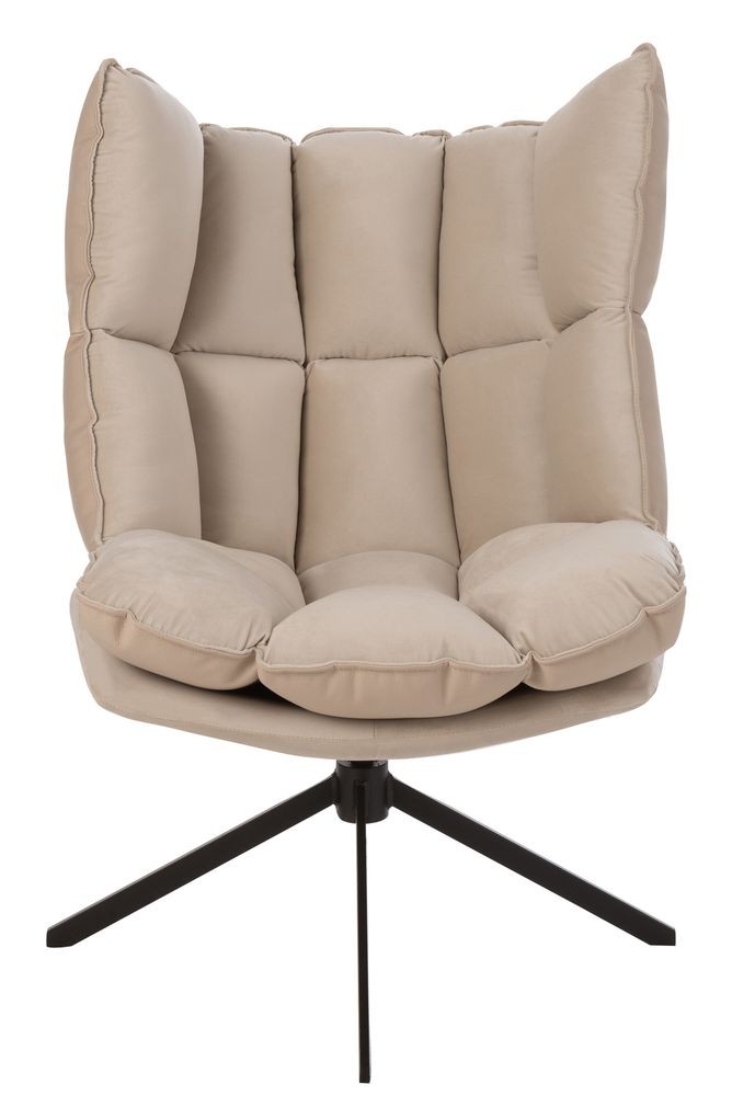 Béžové sametové relaxační křeslo Chair Relax Bubby Beige - 78*73*92cm J-Line by Jolipa Béžové sametové relaxační křeslo Chair Relax Bubby Beige - 78*73*92cm J-Line by Jolipa