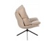 Béžové sametové relaxační křeslo Chair Relax Bubby Beige - 78*73*92cm J-Line by Jolipa
