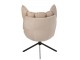 Béžové sametové relaxační křeslo Chair Relax Bubby Beige - 78*73*92cm J-Line by Jolipa