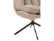 Béžové sametové relaxační křeslo Chair Relax Bubby Beige - 78*73*92cm J-Line by Jolipa