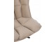 Béžové sametové relaxační křeslo Chair Relax Bubby Beige - 78*73*92cm J-Line by Jolipa