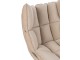 Béžové sametové relaxační křeslo Chair Relax Bubby Beige - 78*73*92cm J-Line by Jolipa