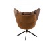 Hnědé sametové relaxační křeslo Chair Relax Bubby Brown - 78*73*92cm J-Line by Jolipa