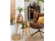 Hnědé sametové relaxační křeslo Chair Relax Bubby Brown - 78*73*92cm J-Line by Jolipa