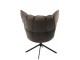 Tmavě šedé sametové relaxační křeslo Chair Relax Bubby Grey - 78*73*92cm J-Line by Jolipa
