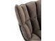 Tmavě šedé sametové relaxační křeslo Chair Relax Bubby Grey - 78*73*92cm J-Line by Jolipa
