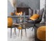 Tmavě šedé sametové relaxační křeslo Chair Relax Bubby Grey - 78*73*92cm J-Line by Jolipa