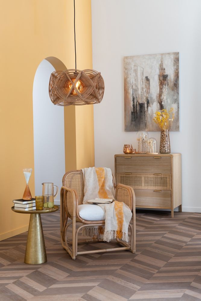 Přírodní ratanové křeslo Casablanca Rattan Natural - 65*63*65cm J-Line by Jolipa Přírodní ratanové křeslo Casablanca Rattan Natural - 65*63*65cm J-Line by Jolipa