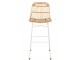 Přírodní ratanová barová židle Emmi Rattan Natural - 47*42*92cm J-Line by Jolipa