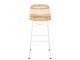 Přírodní ratanová barová židle Emmi Rattan Natural - 47*42*92cm J-Line by Jolipa