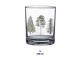 Transparentní sklenice na pití se stromky Natural Pine Trees - Ø 7*9 cm / 230 ml Clayre & Eef