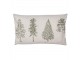 Béžový povlak na polštář se stromky Natural Pine Trees I - 30*50cm Clayre & Eef