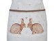 Bavlněná zástěra s motivem králíčků a srdíček Bunnies in Love - 70*85cm Clayre & Eef