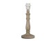 Hnědá dřevěná noha k lampě Cia - Ø 12*31 cm E27/max 1*40W Clayre & Eef