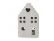 Béžový porcelánový domek svícen na čajovou svíčku Christmas House L - 10*9*17 cm Clayre & Eef