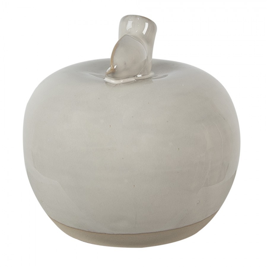 Béžová porcelánová dekorace jablko Apple M - Ø 10*10 cm Clayre & Eef Béžová porcelánová dekorace jablko Apple M - Ø 10*10 cm Clayre & Eef