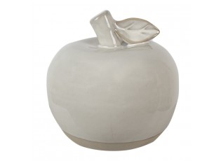Béžová porcelánová dekorace jablko Apple XS - Ø 6*6 cm
