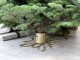 Bronzový antik kovový stojan na vánoční stromek Christmas Tree - Ø 50*11 cm Chic Antique