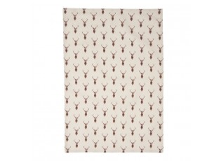 Béžová utěrka s jeleny Cosy Lodge - 50*70 cm