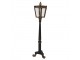 Černo-zlatá stojací lampa ve tvaru pouliční lampy Pip - 44*40*172 cm E14/max 1*25W Clayre & Eef