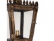 Černo-zlatá stojací lampa ve tvaru pouliční lampy Pip - 44*40*172 cm E14/max 1*25W Clayre & Eef
