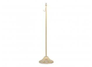 Bronzový antik kovový stojan s háčkem na dekorace - 12*50 cm