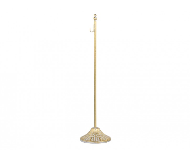 Bronzový antik kovový stojan s háčkem na dekorace - 12*50 cm Chic Antique
