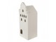 Béžová dekorace porcelánový domek s Led světýlky Christmas House L - 8*8*20 cm Clayre & Eef