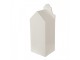Béžová dekorace porcelánový domek s Led světýlky Christmas House L - 8*8*20 cm Clayre & Eef