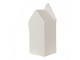 Béžová dekorace porcelánový domek s Led světýlky Christmas House M - 7*6*16 cm Clayre & Eef